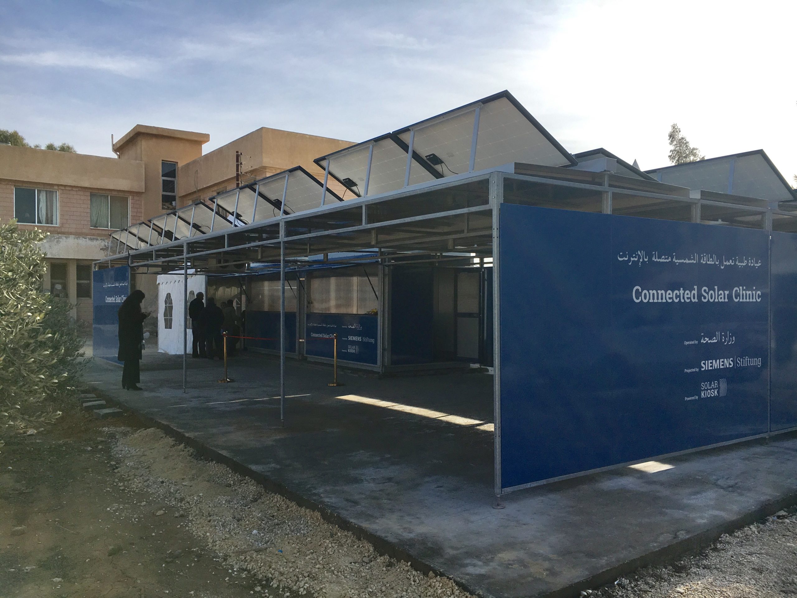 Connected Solar Clinic outside